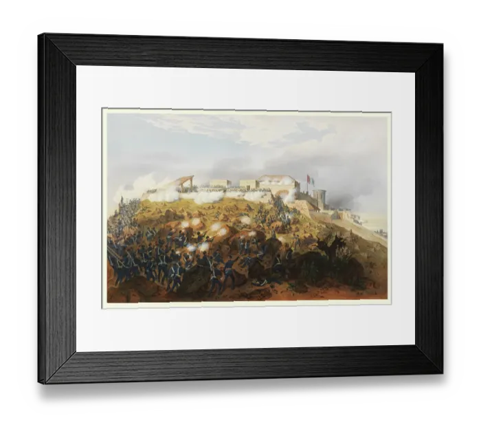 Framed Print : Storming of Chapultepec - Pillows attack Framed Print : Storming of Chapultepec - Pillows attack