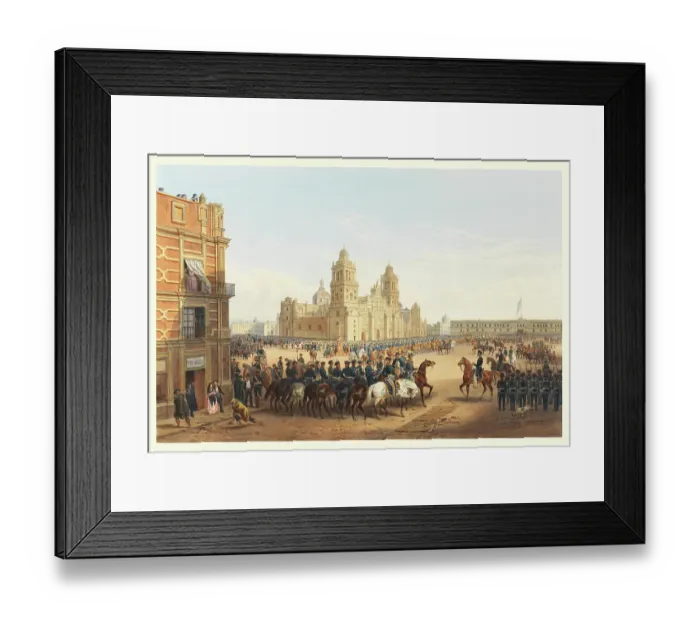 Framed Print : General Scott's entrance into Mexico Framed Print : General Scott's entrance into Mexico