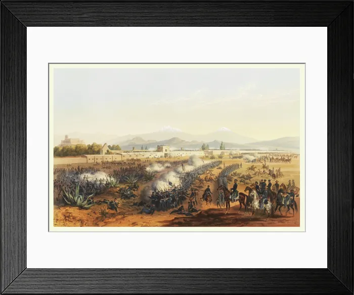 Framed Print : Molino del Rey - attack upon the Molino Framed Print : Molino del Rey - attack upon the Molino