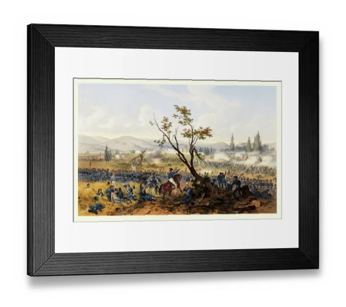 Framed Print : Battle at Churubusco