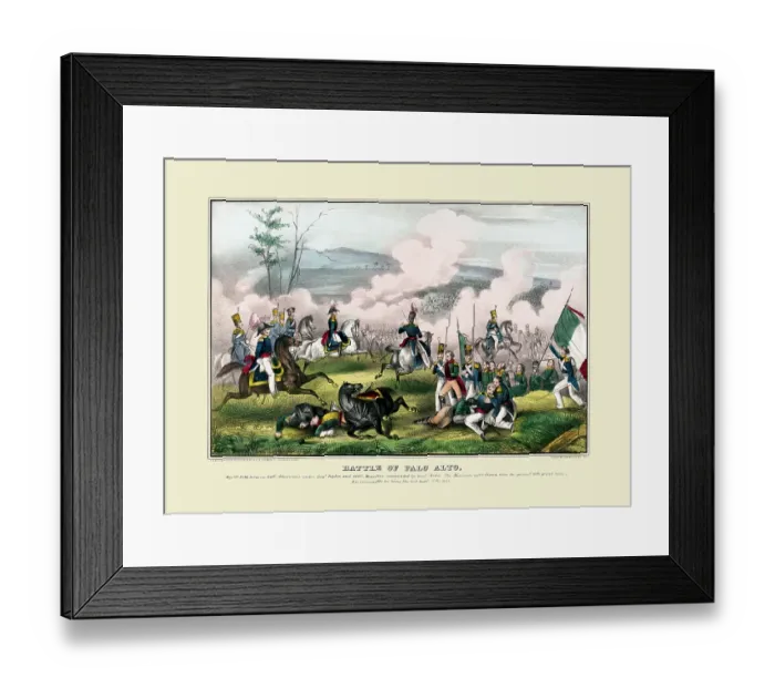 Framed Print : Battle of Palo Alto--May 8th 1846