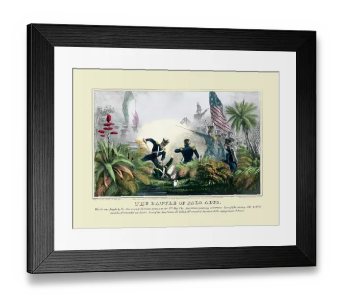 Framed Print : The Battle of Palo Alto