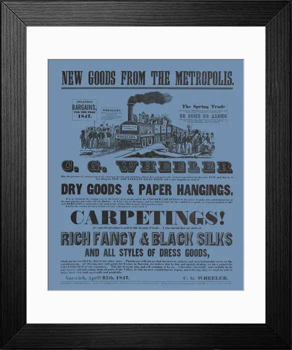 Framed Print : New Goods from the Metropolis Framed Print : New Goods from the Metropolis