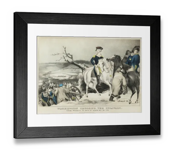 Framed Print : Washington, Crossing the Delaware 1847 Framed Print : Washington, Crossing the Delaware 1847