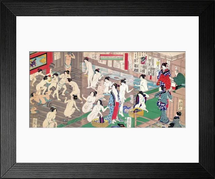 Framed Print : Interior of a Public Bath Framed Print : Interior of a Public Bath