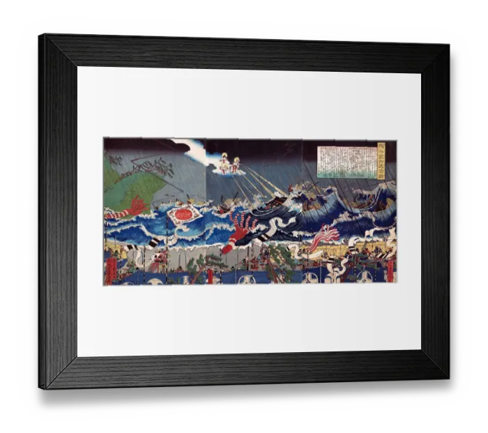 Framed Print : Warrior Scene