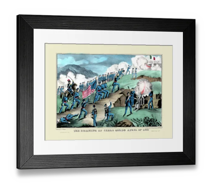 Framed Print : The Storming of Cerro Gordo April 18th, 1847 Framed Print : The Storming of Cerro Gordo April 18th, 1847