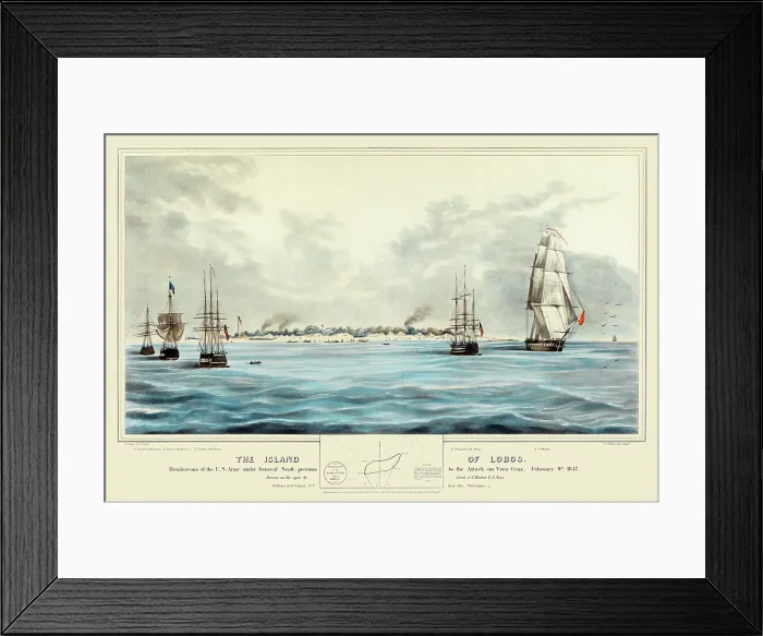 Framed Print : The Island of Lobos [Gulf of Mexico]