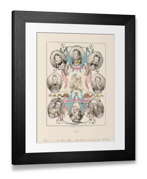 Framed Print : Naval heroes of the United States Framed Print : Naval heroes of the United States