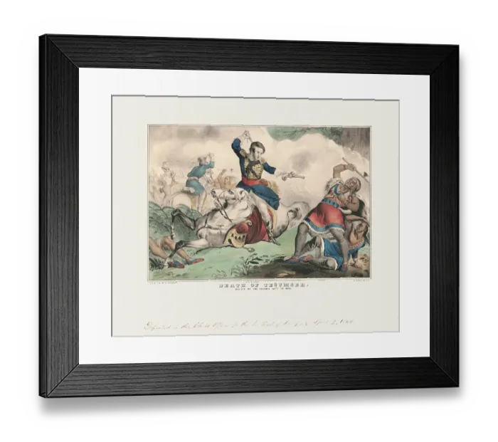 Framed Print : Death of Tecumseh: Battle of the Thames Oct. 18: 1813 Framed Print : Death of Tecumseh: Battle of the Thames Oct. 18: 1813