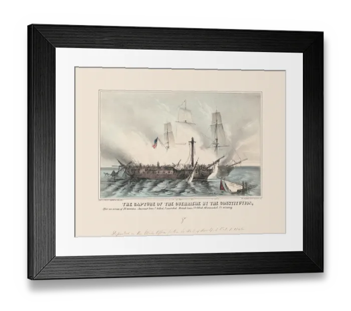Framed Print : Capture of the Guerriere Framed Print : Capture of the Guerriere