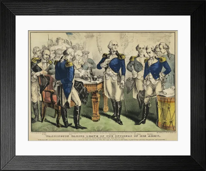 Framed Print : Washington Taking Leave of the Officers Framed Print : Washington Taking Leave of the Officers