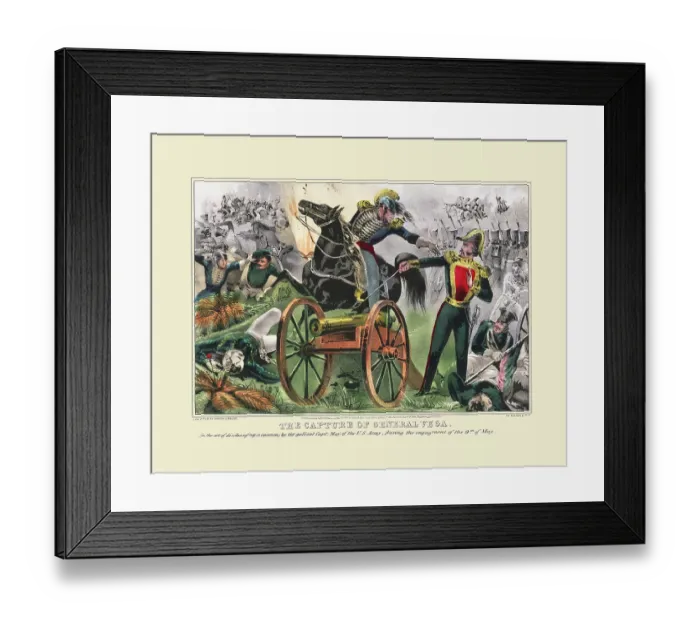 Framed Print : The capture of General Vega Framed Print : The capture of General Vega