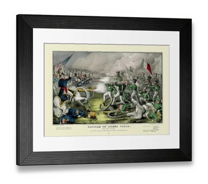 Framed Print : Battle of Buena Vista. Fought Feb. 23rd, 1847 Framed Print : Battle of Buena Vista. Fought Feb. 23rd, 1847