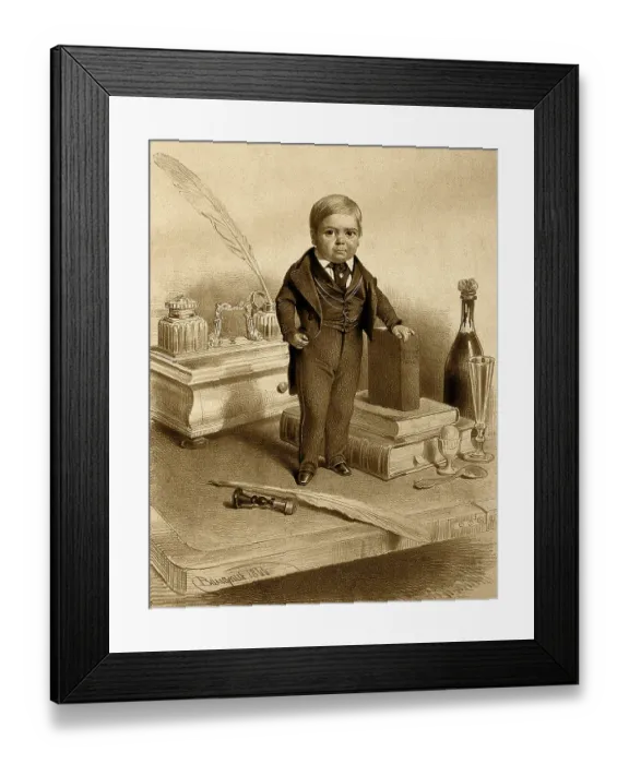 Framed Print : General Tom Thumb, aged twelve Framed Print : General Tom Thumb, aged twelve