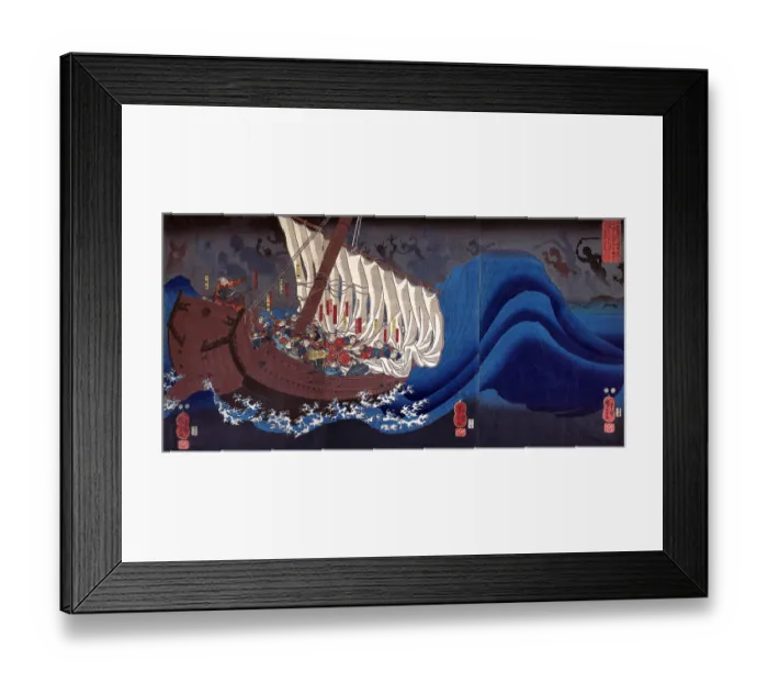 Framed Print : Revenge of the Taira Warriors Framed Print : Revenge of the Taira Warriors