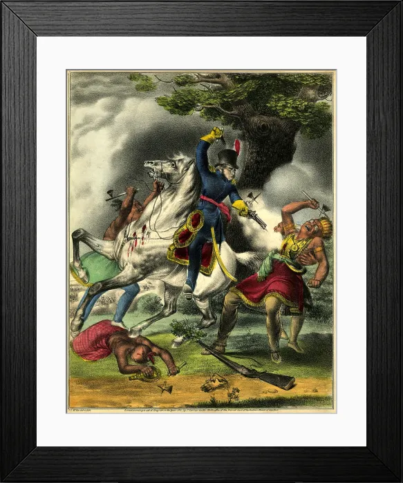 Framed Print : Death Of Tecumseh Framed Print : Death Of Tecumseh