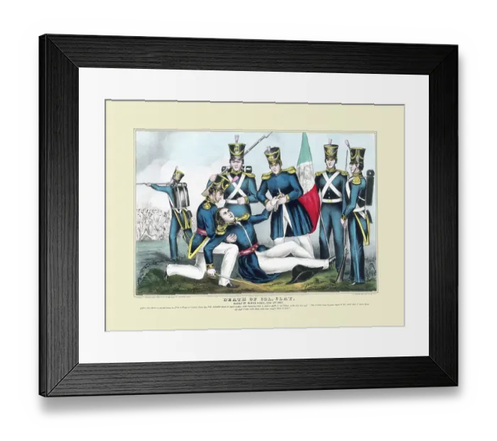 Framed Print : Death of Colonel Clay Framed Print : Death of Colonel Clay
