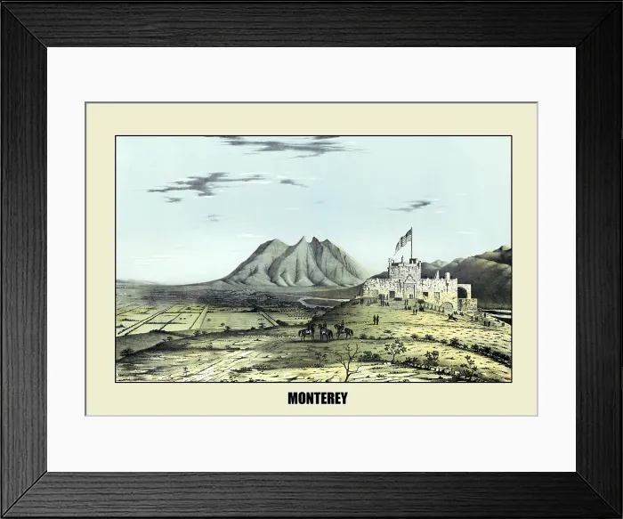 Framed Print : Monterey, from Independence Hill Framed Print : Monterey, from Independence Hill