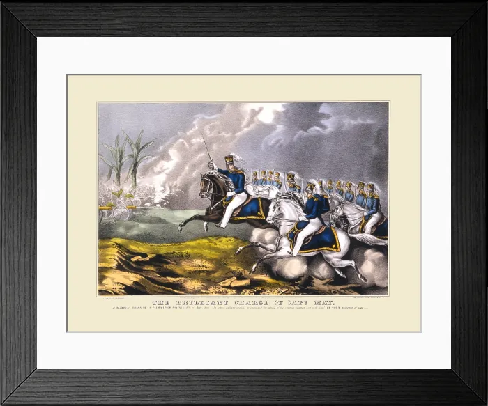 Framed Print : The Brilliant Charge of Captain May Framed Print : The Brilliant Charge of Captain May