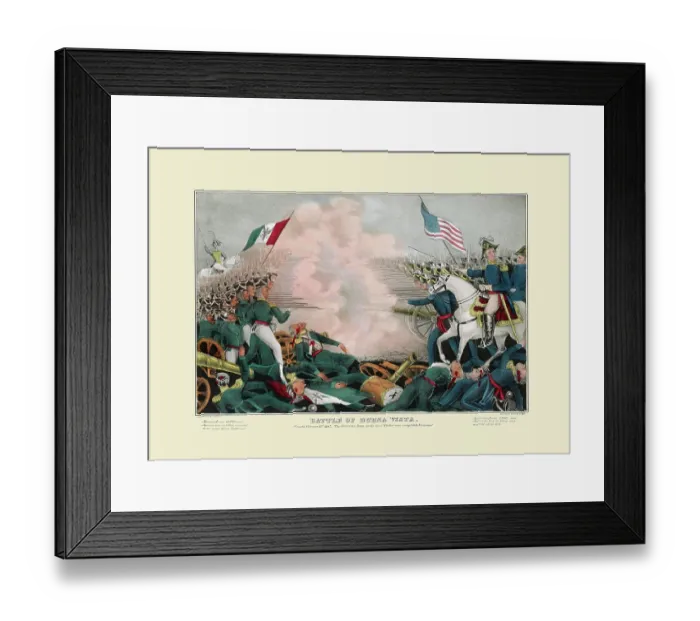 Framed Print : Battle of Buena Vista--Fought February 23d, 1847 Framed Print : Battle of Buena Vista--Fought February 23d, 1847