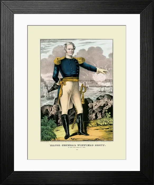 Framed Print : Major General Winfield Scott Framed Print : Major General Winfield Scott