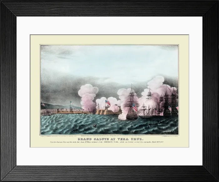 Framed Print : Grand salute at Vera Cruz