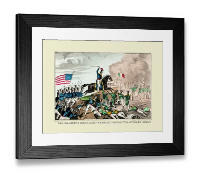 Framed Print : Colonel Harney's charge Framed Print : Colonel Harney's charge