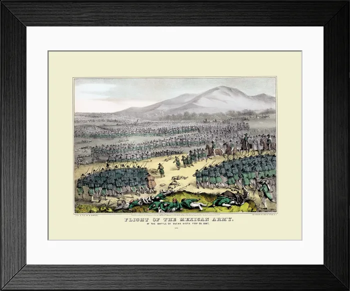 Framed Print : Flight of the Mexican Army Framed Print : Flight of the Mexican Army