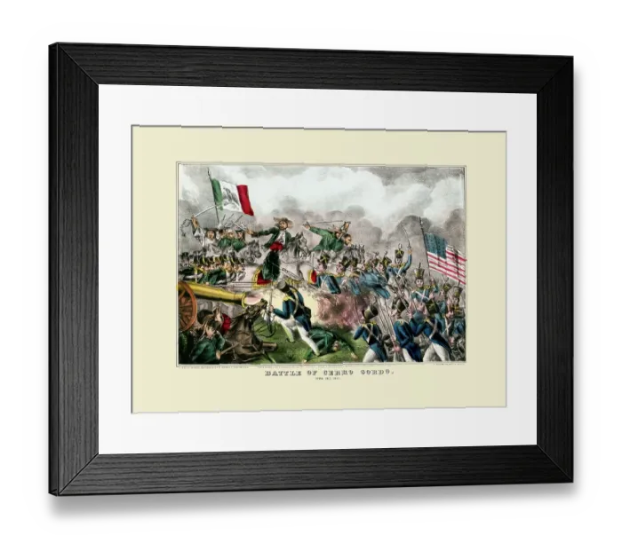 Framed Print : Battle of Cerro Gordo. April 18th 1847 Framed Print : Battle of Cerro Gordo. April 18th 1847
