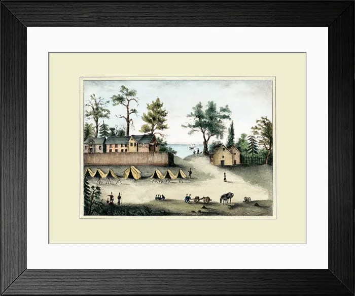 Framed Print : Soldiers in camp, Picolata, Florida Framed Print : Soldiers in camp, Picolata, Florida