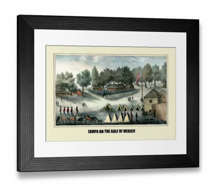 Framed Print : Tampa Bay on the Gulf of Mexico Framed Print : Tampa Bay on the Gulf of Mexico