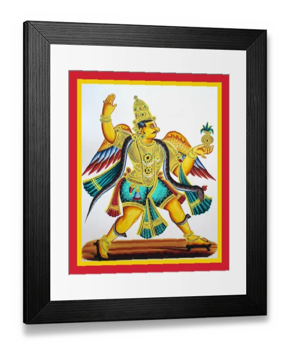 Framed Print : Garuda depicted in pratyalidha Framed Print : Garuda depicted in pratyalidha