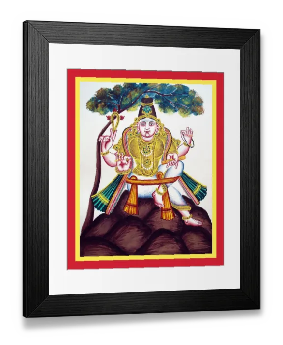 Framed Print : Dakshinamurti on Mount Kailasa Framed Print : Dakshinamurti on Mount Kailasa
