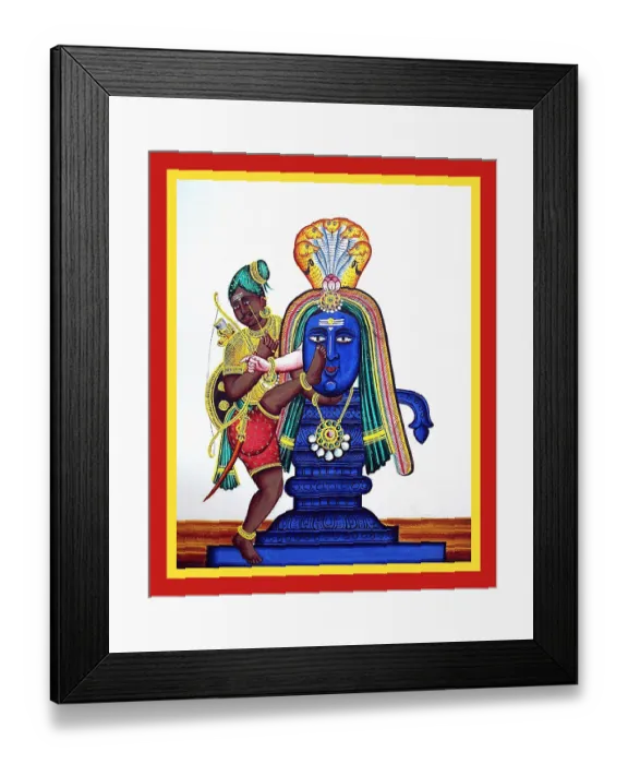 Framed Print : The Eye of Hunter Kannappa Framed Print : The Eye of Hunter Kannappa