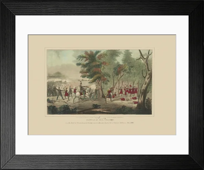 Framed Print : Battle of the Thames Framed Print : Battle of the Thames