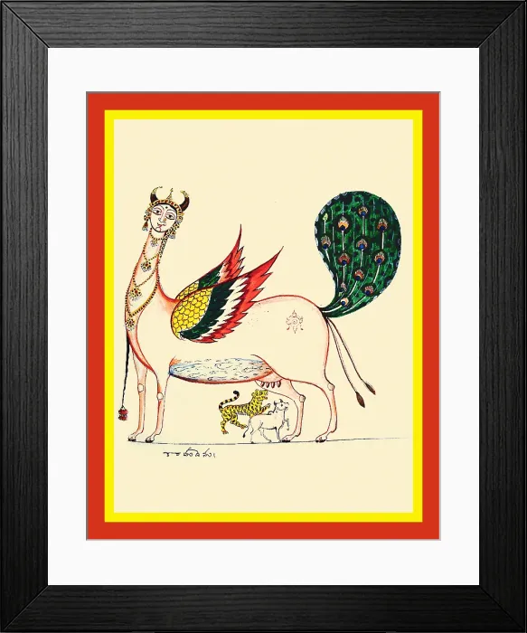 Framed Print : Kamadhenu, the wish-fulfilling cow Framed Print : Kamadhenu, the wish-fulfilling cow