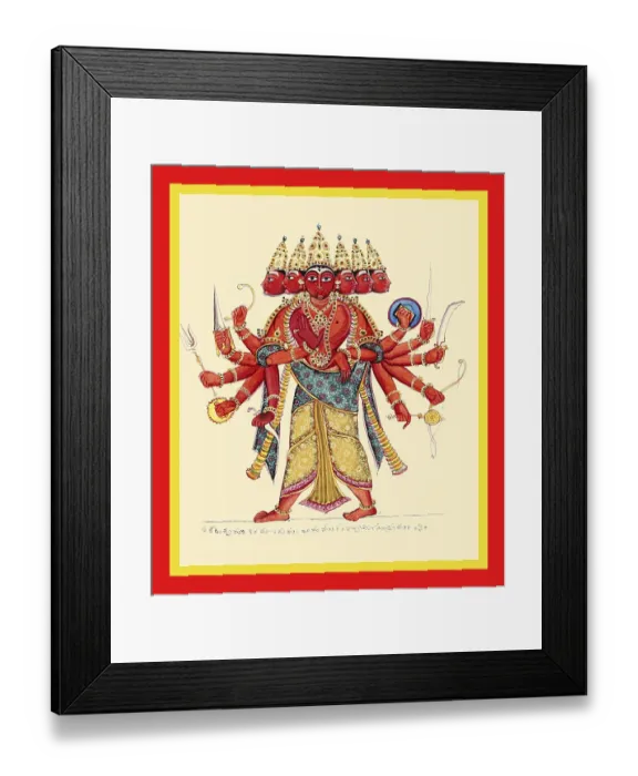 Framed Print : Arumurugan, or six-headed Murugan Framed Print : Arumurugan, or six-headed Murugan