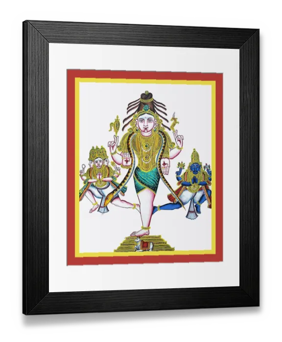 Framed Print : Ekapadamurti stands on one leg Framed Print : Ekapadamurti stands on one leg