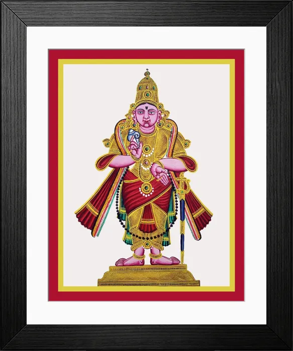 Framed Print : Sri Vasudeva Perumal holding a conch Framed Print : Sri Vasudeva Perumal holding a conch