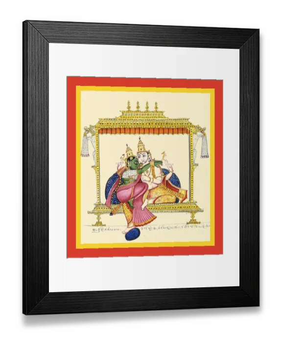 Framed Print : Shiva and Parviti on a canopied throne Framed Print : Shiva and Parviti on a canopied throne
