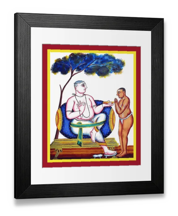 Framed Print : Manikkavachakar shown addressing a disciple Framed Print : Manikkavachakar shown addressing a disciple
