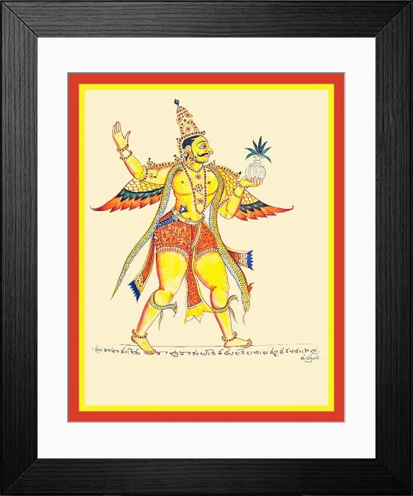 Framed Print : Garuda, Vishnu's eagle vahana