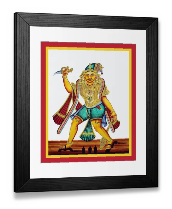 Framed Print : Kattavarayan wearing padukas (wooden clogs) Framed Print : Kattavarayan wearing padukas (wooden clogs)