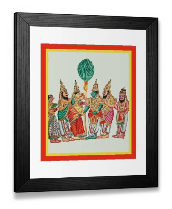 Framed Print : Rama and Sīta's wedding Framed Print : Rama and Sīta's wedding