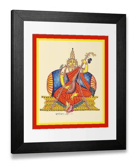 Framed Print : Goddess Sharadamba (an aspect of Sarasvatī) Framed Print : Goddess Sharadamba (an aspect of Sarasvatī)