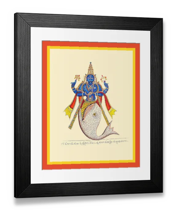 Framed Print : Matsya, the Fish Framed Print : Matsya, the Fish