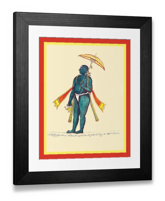 Framed Print : Vamana appears at the court of King Bali as a brahmachari