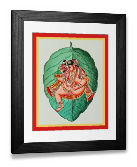 Framed Print : Vatapattrashayi sucking his right toe Framed Print : Vatapattrashayi sucking his right toe