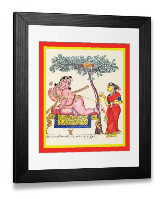Framed Print : Krishna (Balakṛsṇa) crawls in a cot Framed Print : Krishna (Balakṛsṇa) crawls in a cot